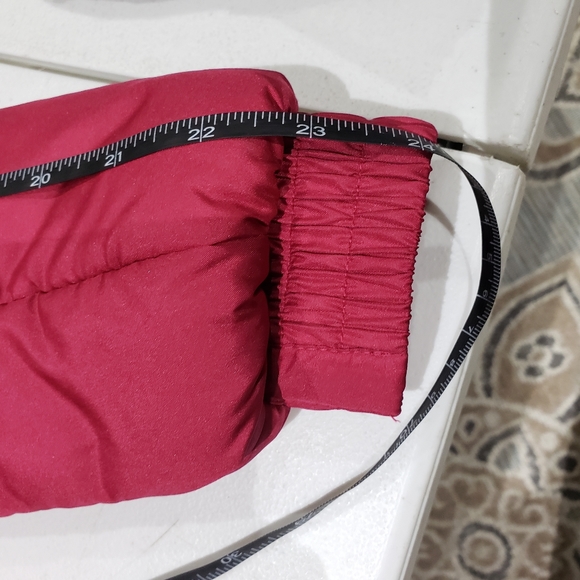 Girls Maralyn & Me Puffer Coat Size X-Small Pink Hood Faux Fur Trim - Picture 12 of 13